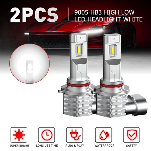 LED 9005 Fog Light Headlights White 6500K Super Bright White High Beam CANBUS X2 - Foto 16 di 20