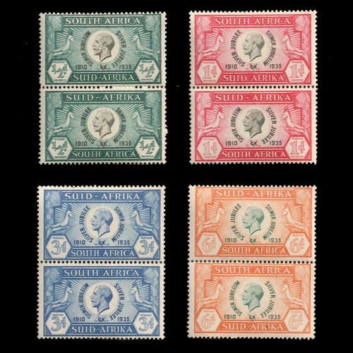 SÜDAFRIKA 1935 KGV Sc 68-71 Silber Jubiläum postfrisch kompletter Satz Briefmarkenpaare CV$85