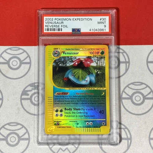 PSA 9 Venusaur 30/165 Reverse Holo 2002 Pokemon Expedition 3961