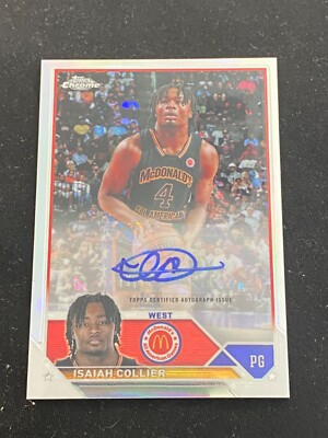 Isaiah Collier 2023 topps chrome McDonald's all American