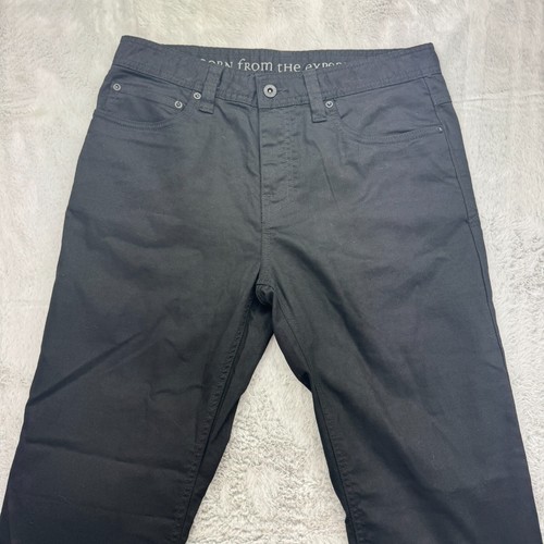 prAna Jeans Mens 32 x 30 Black Slim Fit Stretch High Rise Dark Wash Outdoor - Picture 2 of 9