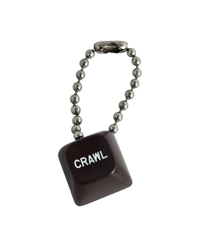 Vintage Typewriter/Keyboard Button "Crawl" Keychain