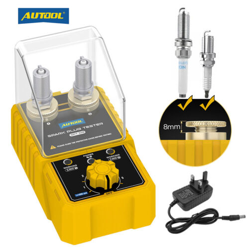 Spark Plug Tester Dual Hole Diagnostic Tool Car Gasoline Ignition Analyze 12V US - Foto 20 di 20
