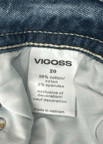 Vigoss Marley Skinny Boot Cut bestickte Tasche Stretch Jeans Damen Gr. 20 - Bild 4 von 14