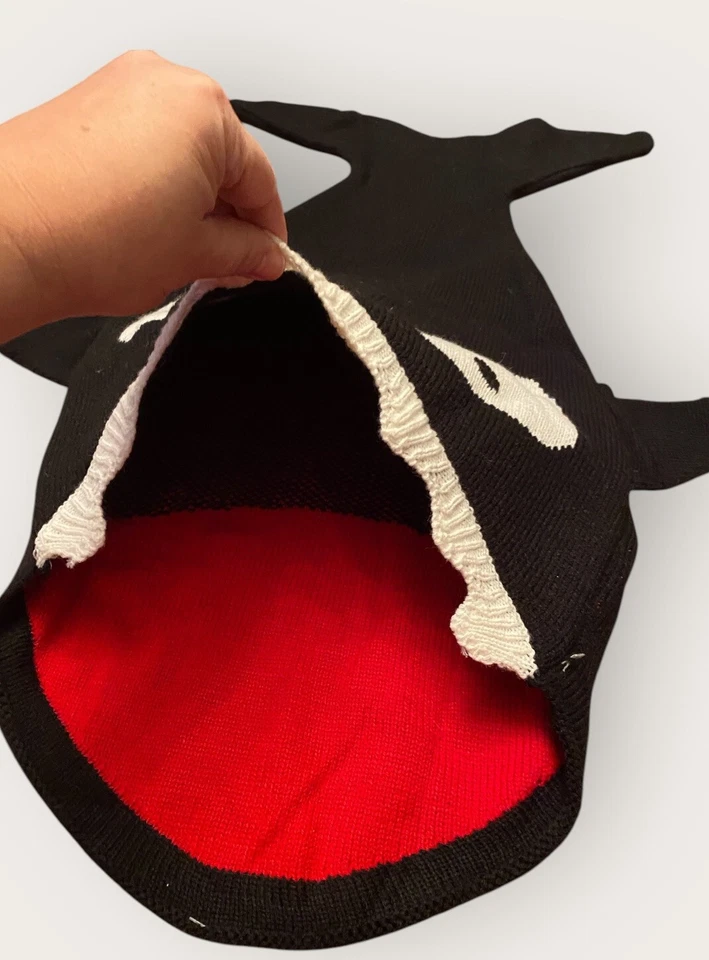 Orca Whale Knit Blanket Multi Purpose Swaddling Gift Toy Bag Baby Shower Gift - Image 3 of 4