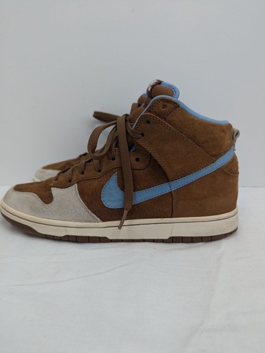 Nike 313171-241 Hombres Marrón Azul Alto Top Con Cordones Patín Metal Tenis Talla 9 - Imagen 7 de 12