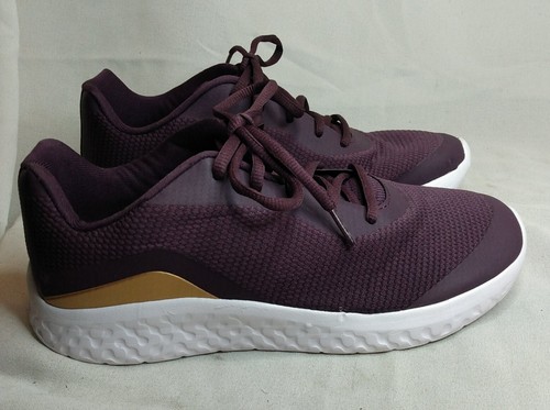 Athletic Works Women's Plum Purple Lace Up Athletic Sneakers Shoes Memory Foam 9 - Picture 2 of 12