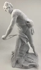 BERNINI BAROQUE SCULPTURE DAVID 9.8 INCH/250 MM, MUSEUM REPRODUCTION