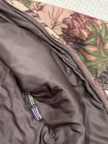Vintage Cabelas Whitetail Clothing Jacket Mens M Goretex Fleece Camo Hooded Coat - Picture 5 of 20