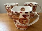 3 X Central Park Churchill Coffee Fine China Mug Coffee Shop Design, Cappuccino