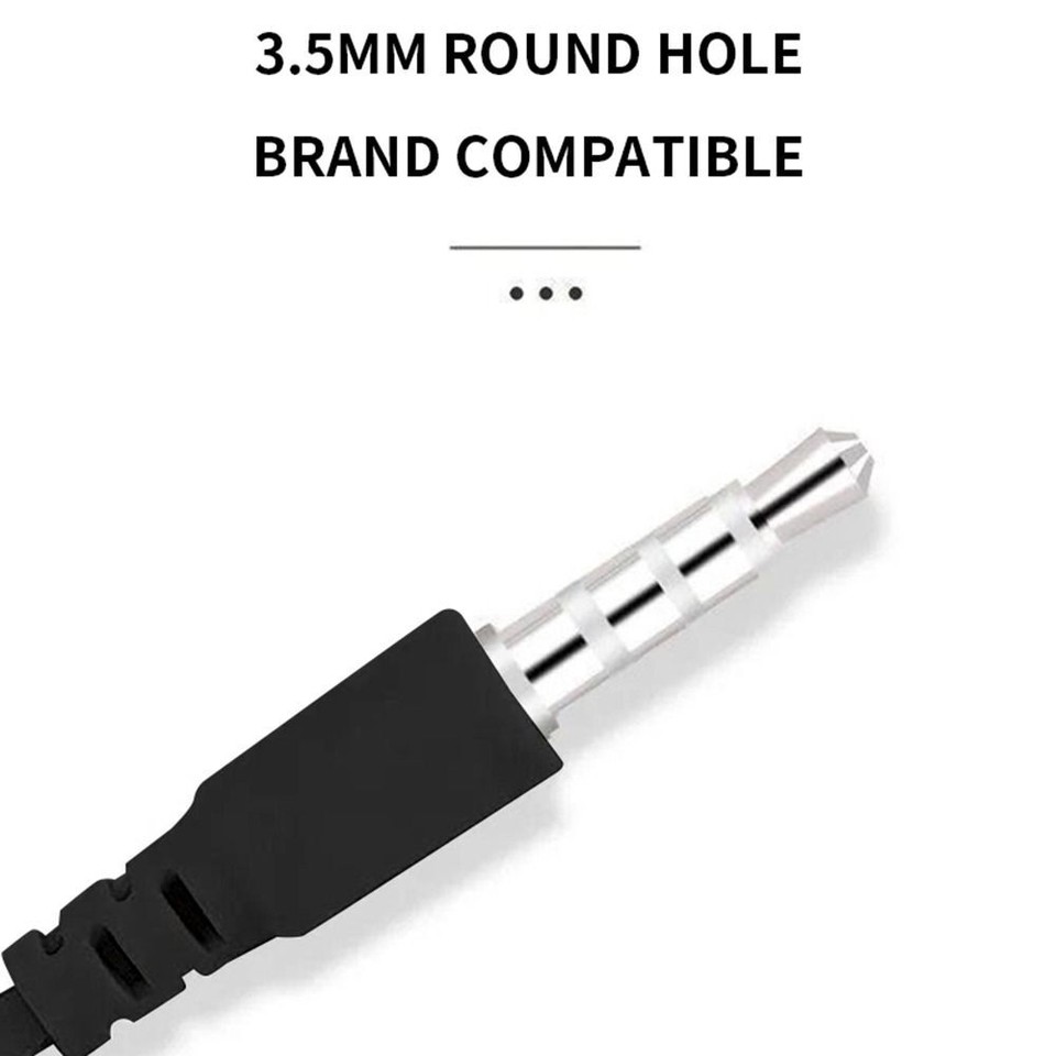 3.5mm Earphones Stereo InEar Microphone Portable Headphones For Mobile