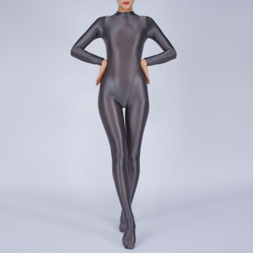 Body donna*un pezzo lucido lucido body manica lunga body body gatto - Foto 61 di 82
