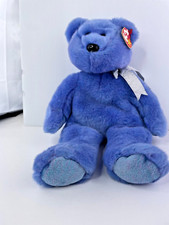 Ty Beanie Buddy Original Clubby II Blue Bear Official Club Plush Bear 1999 12"