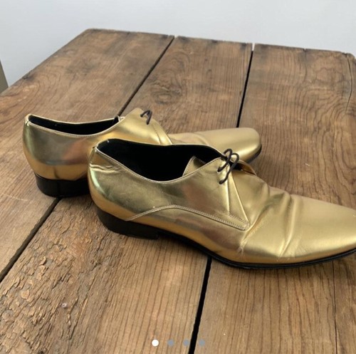 dior homme gold boots