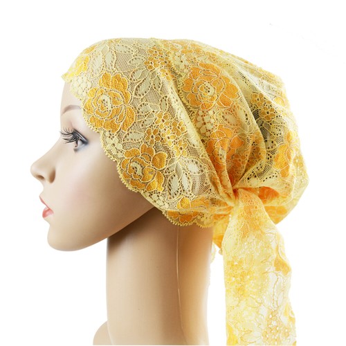 Muslim Women Lace Hat Islamic Inner Caps Headwear Underscarf Hijab Wrap Headwear - Picture 33 of 45