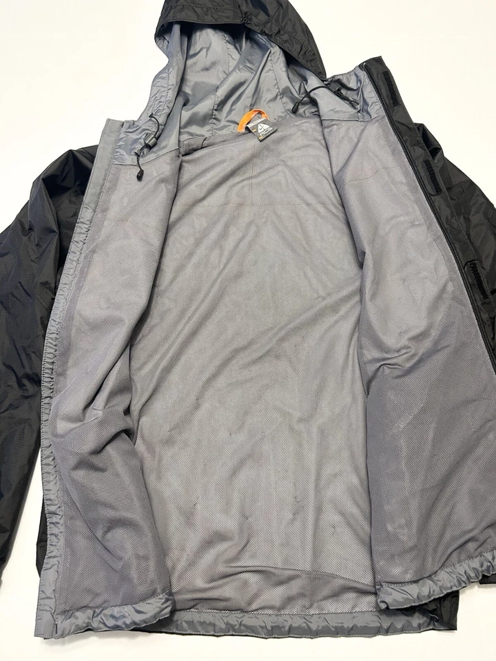 Chaqueta de lluvia Nike ACG Fit Storm para mujer XL negra con logotipo de nailon con capucha cremallera completa Foto 4 de 4