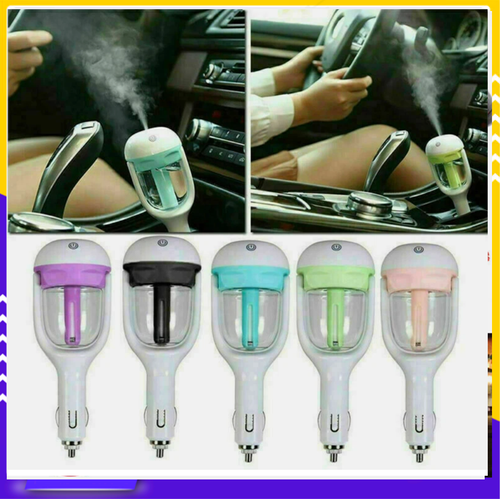 Car Air Purifier Diffuser Ultrasonic Air Humidifier Purifier Essential Oil Mist - Picture 2 of 15