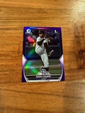 Isaiah Coupet 2023 1st Bowman Draft Chrome Purple Refractor /250 Rookie NRMT+ RC