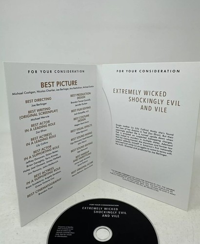 Extremely Wicked Shockingly Evil and Vile (Netflix, FYC, Blu-Ray) - Picture 2 of 4