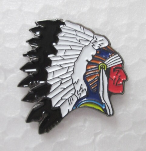 NATIVE AMERICIAN INDIAN HEAD DRESS FEATHERS LAPEL PIN BADGE OTHERS LISTED 1-30 - Picture 1 of 3