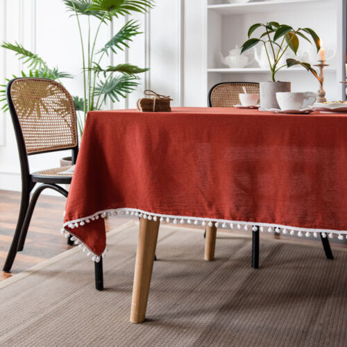 Christmas Home Plain Tablecloth Dining Kitchen Wedding Party Banquet Table Cloth - Picture 13 of 42