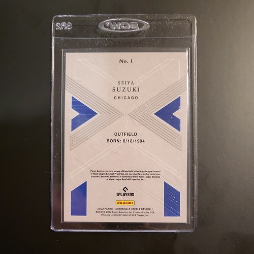 Seiya Suzuki 2022 Panini Chronicles Vertex RC No. 1 - Chicago Cubs - Picture 2 of 2