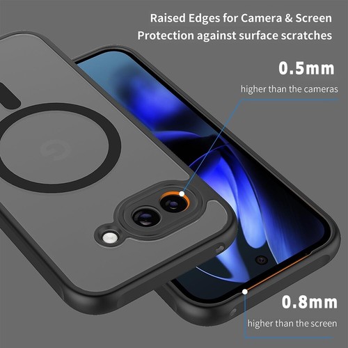 Portable Minimalist Translucent Magnetic PC Case fit Google Pixel 9A - Skin-feel - 第 3/8 張圖片