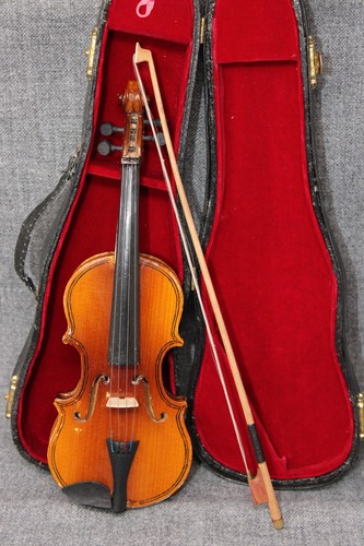 MODELOS AUTÉNTICOS CRESWELL OREGON Violín Miniatura con Arco y Estuche, 9" Largo EPOC - Imagen 5 de 11