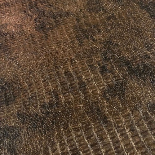 Gator Faux Leather, Textured Crocodile Vinyl, Alligator Skin Embossed Fabric - Picture 64 of 89