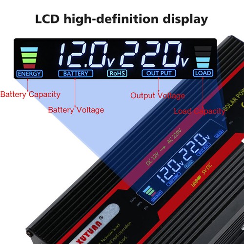 6000W Car Power Inverter DC 12V to AC 110V Sine Wave Solar Converter Transformer - Picture 37 of 46