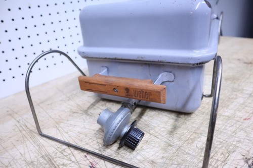 Used Vintage Rare Grey Gray Gas Propane Weber Go Anywhere Portable Grill - USA - Picture 6 of 17