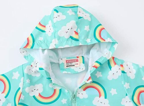 Toddler, Boys, & Girls Hooded Lightweight Waterproof Windbreaker Jacket Coat - Picture 16 of 77