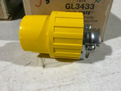 Box of 5 GE GL3433 Dyna-Mate Locking Type 4-Wire Connector 30A 250-600V, NOS - Picture 4 of 7