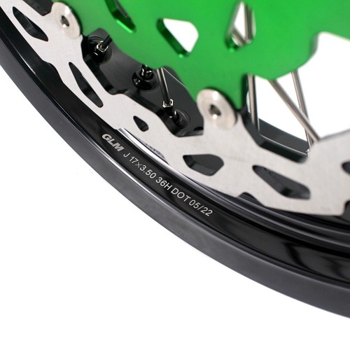 KKE 3.5/4.25 Supermoto Wheels Rim Fit KAWASAKI KX250F 2006-2019 KX450F 2006-2018 - Bild 11 von 12