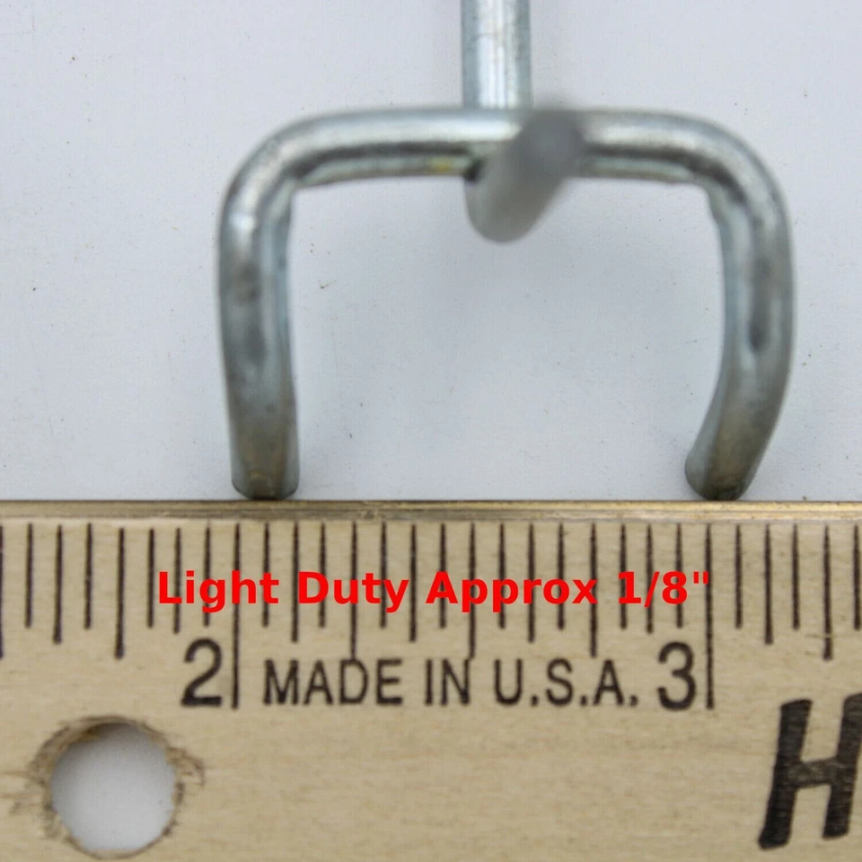 Retail Garage Storage Peg Board Hooks Pick your Size Length Quantity - Image 4 of 4