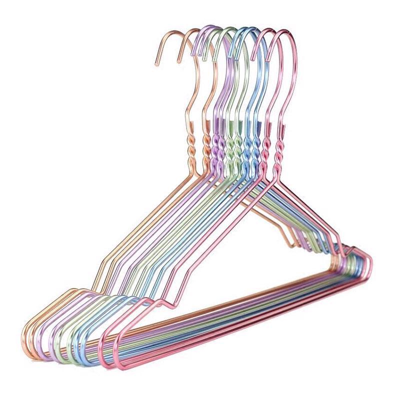 Dress Hangers 20 Pcs Lot Fancy Aluminum Metal Hanger Clothes Light Space Saving Dress Hangers 20 Pcs Lot Fancy Aluminum Metal Hanger Clothes Light Space Saving
