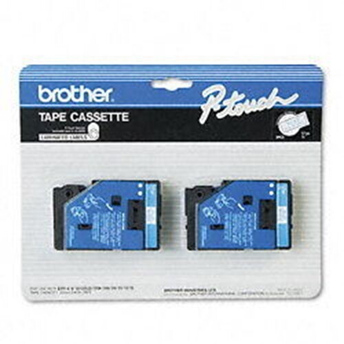 Cinta P-touch Brother 1/2" (12 mm) azul sobre blanca para fabricante de etiquetas PT6, PT-6 - Imagen 1 de 1