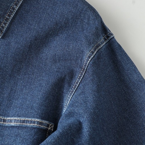 Retro Japanese Amekaji Workwear Cotton Denim Factory Work Chore Jean Jacket - Picture 13 of 28