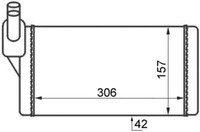 Mahle AH 47 000S WäRmetauscher, Innenraumheizung FüR VW