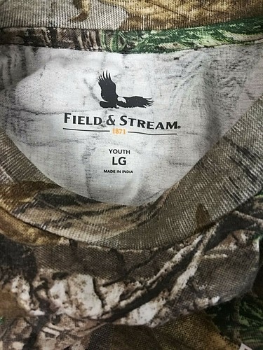 Field & Stream Youth Short Sleeve Tee Shirt, Realtree Xtra, Size L - 0J_39 - Picture 4 of 5