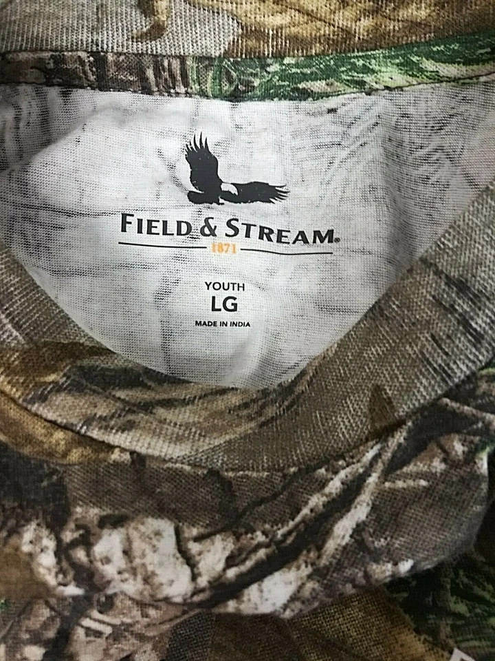 Field & Stream Youth Short Sleeve Tee Shirt, Realtree Xtra, Size L - Image 4 of 4