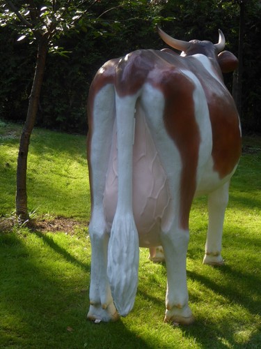 Kuh lebensgroß 3D😉 Außenwerbung Skulptur Tierfigur Garten Deko Werbefigur Messe - Picture 4 of 17