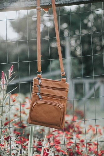Real Leather Shoulder Bag Handbag Purse Cross Body Organizer Smart Phone Pockets - Picture 17 of 35