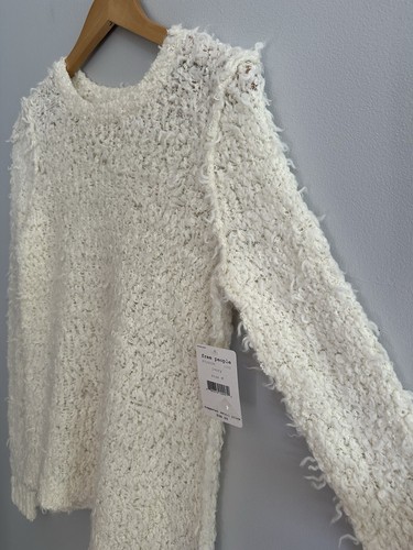 NEU Free People September Song Fuzzy Ivory Pullover Sweater Wollmischung Damen M - Bild 9 von 9