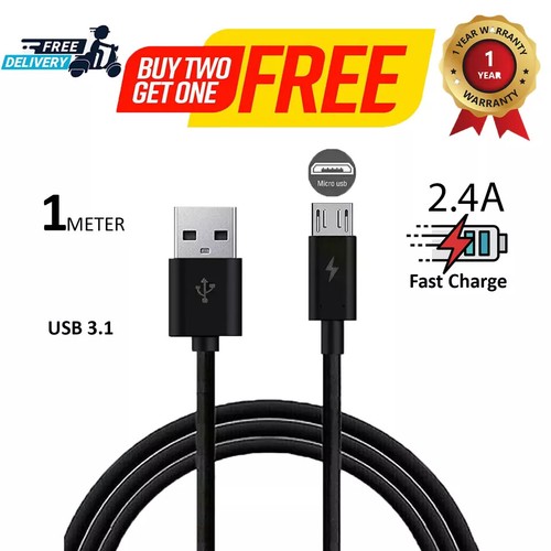 Super Fast 2.4A Micro-USB Charging Cable & Data Sync Lead For All Models Phones - Picture 104 of 232