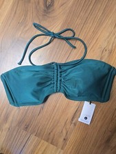Shade  Shore Bikini Top Halter Padded Middle Tie Around Neck Green Size XL 16