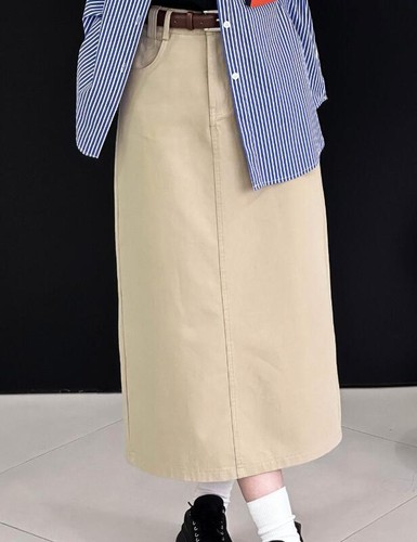 Damen hochtailliert Vintage Denimrock gerader A-Linie Rock Sommermode - Bild 9 von 10