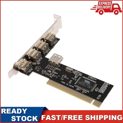 PC 4 Ports PCI to USB 2.0 HUB Riser PCI Expansion Card Adapter Converters