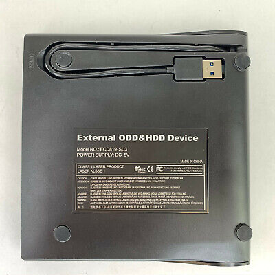 Pop-Up Mobile External DVD-RW USB 3.0 External ODD & HDD Device ECD819-SU3