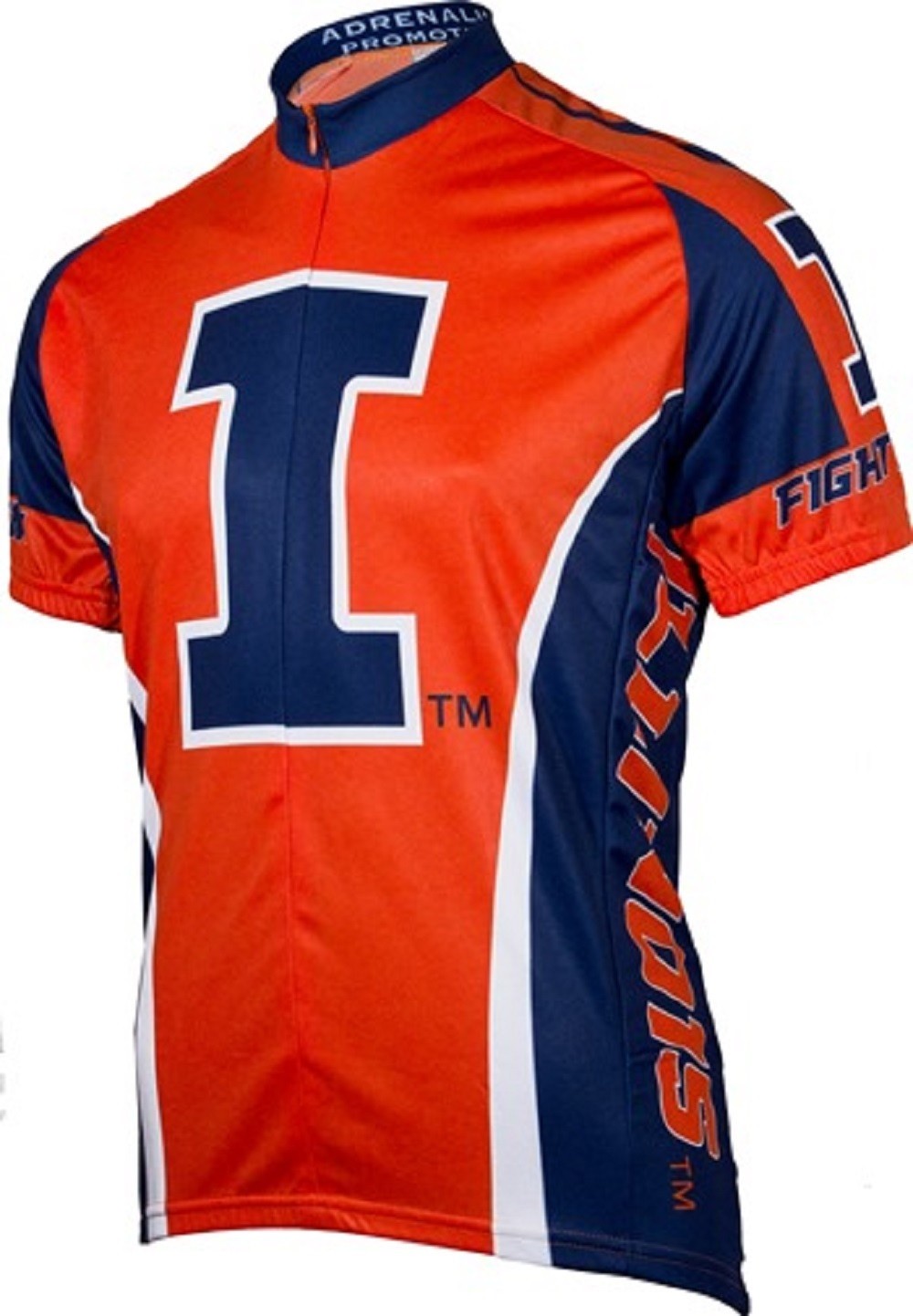 NCAA mannen's Adrenaline Promotions Illinois Vechtend Illini Road Cycling Jersey NCAA mannen's Adrenaline Promotions Illinois Vechtend Illini Road Cycling Jersey